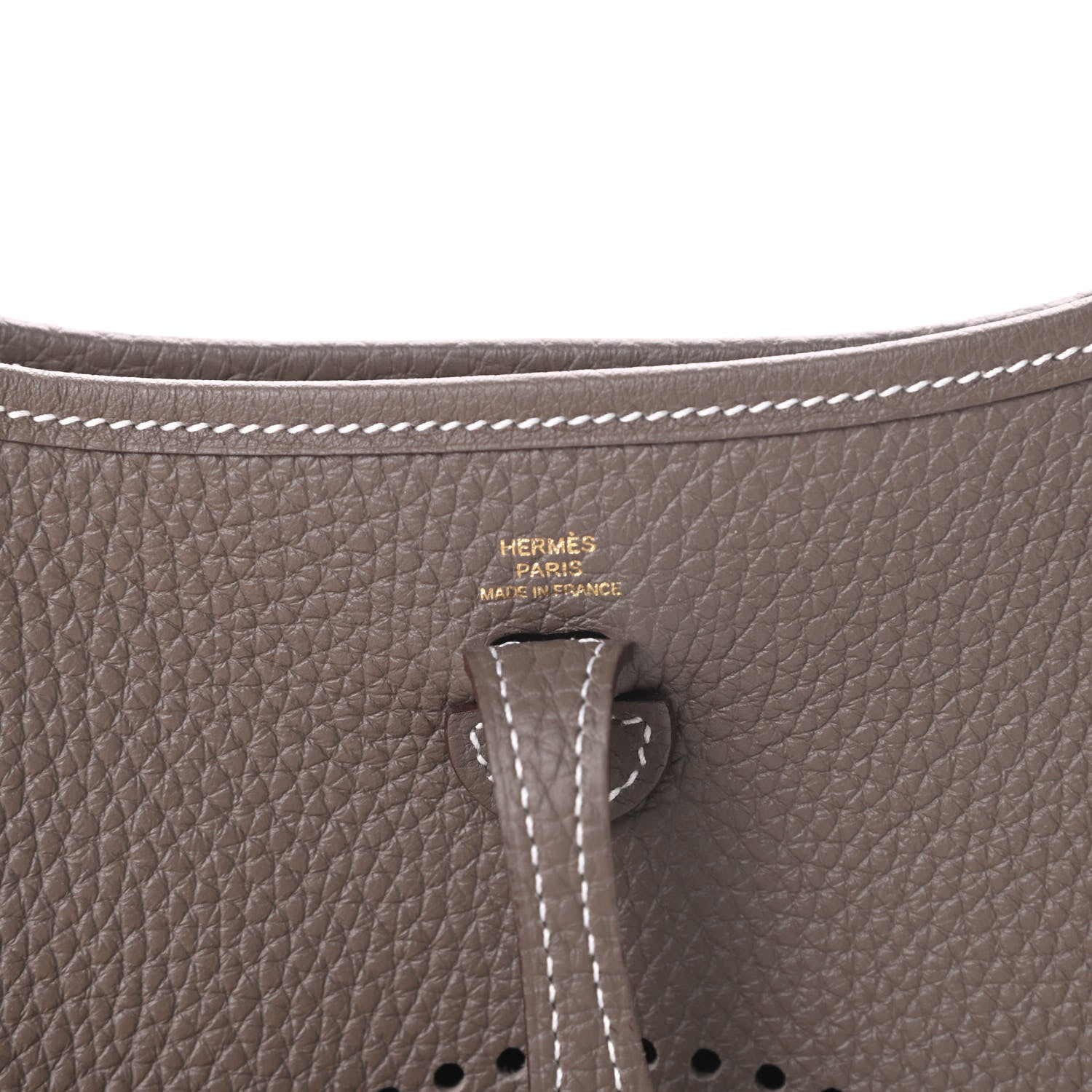 Hermes Taurillon Clemence Amazone Evelyne TPM Etoupe Bleu Indigo 6 of 10