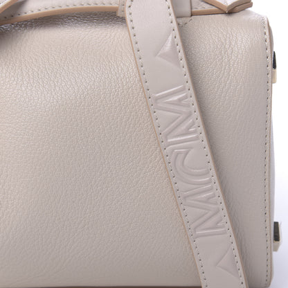 MCM Goatskin Milano Boston Bag Pink Tint 9 of 9