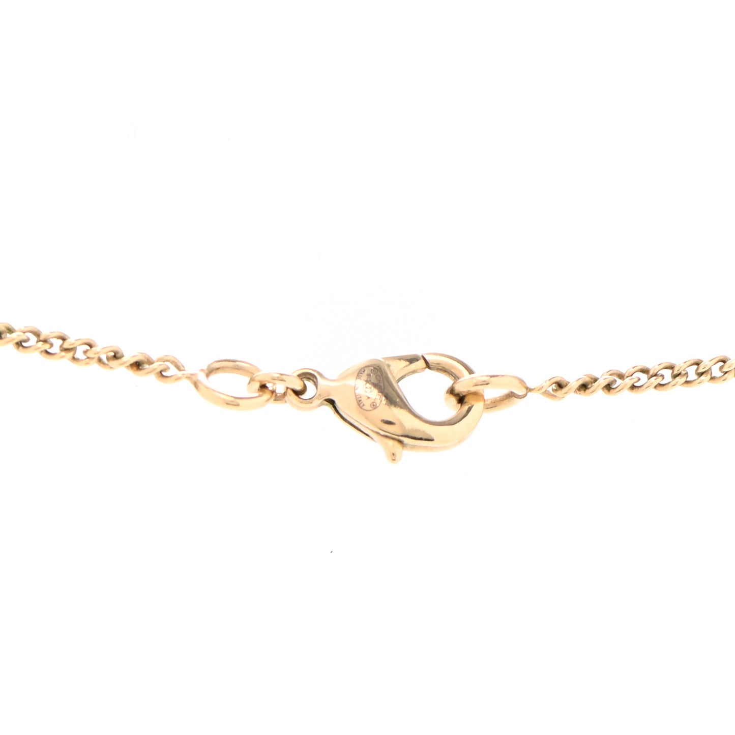 Pearl Crystal Leaf CC Necklace Gold