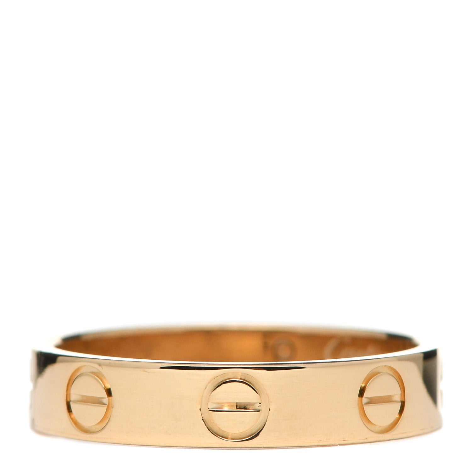 Cartier 18K Yellow Gold 3.5mm LOVE Wedding Band Ring 49 4.75 1 of 4