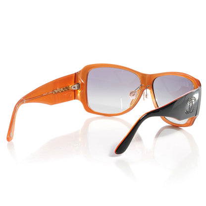 Chanel Black Crystal CC Logo Sunglasses 5096-B Black 2 of 7