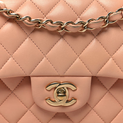 Chanel Lambskin Quilted Small Double Flap Light Pink 8 of 11