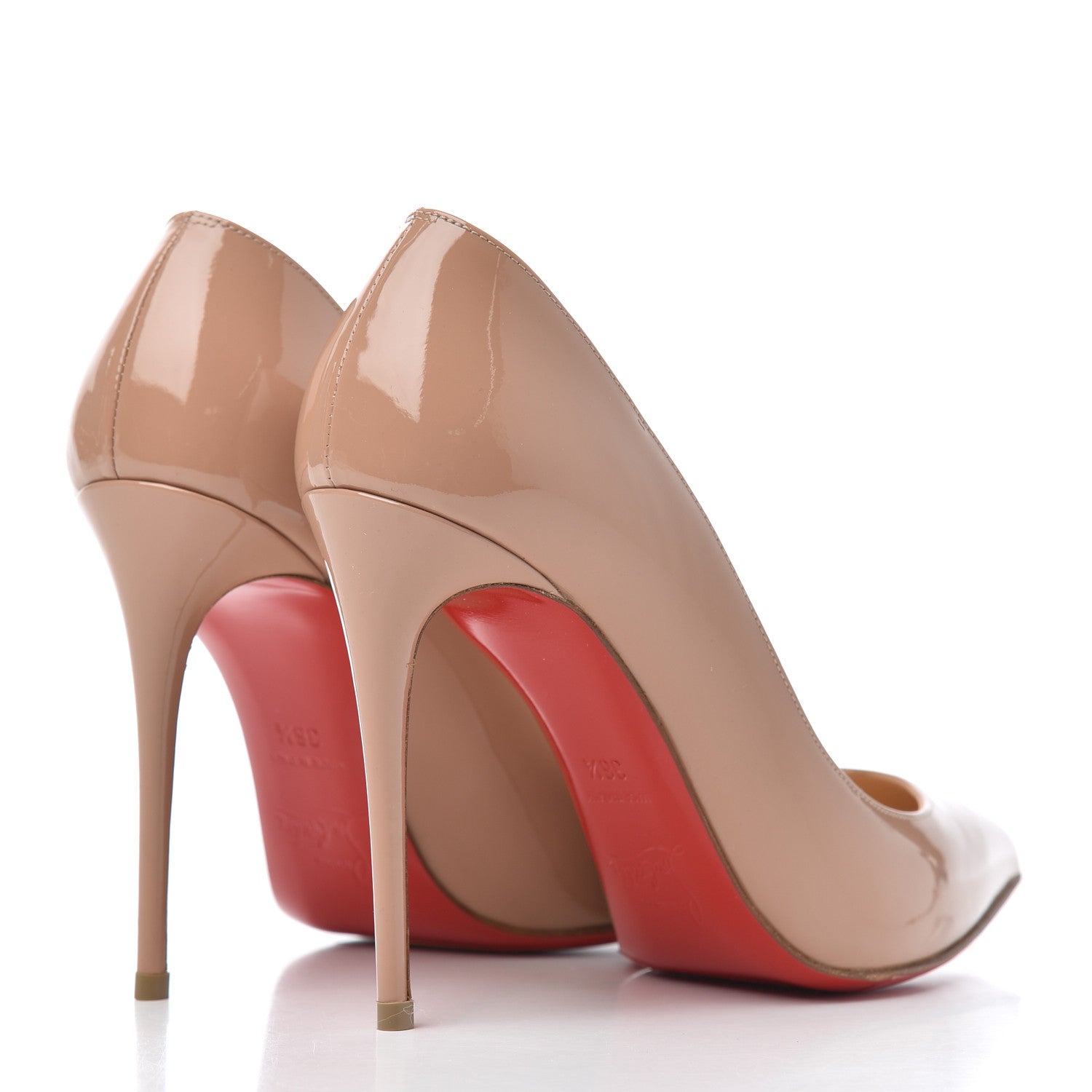 Christian Louboutin Patent Pigalle Follies 100 Pumps 36.5 Nude 4 of 15
