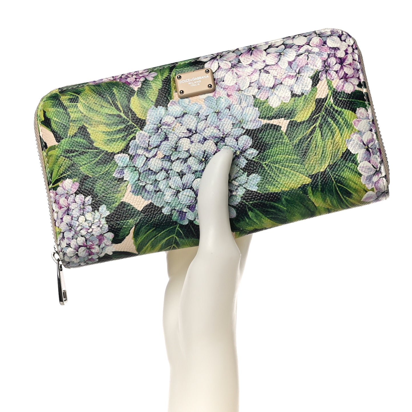 Dauphine Floral Print Zip Around Wallet Multicolor