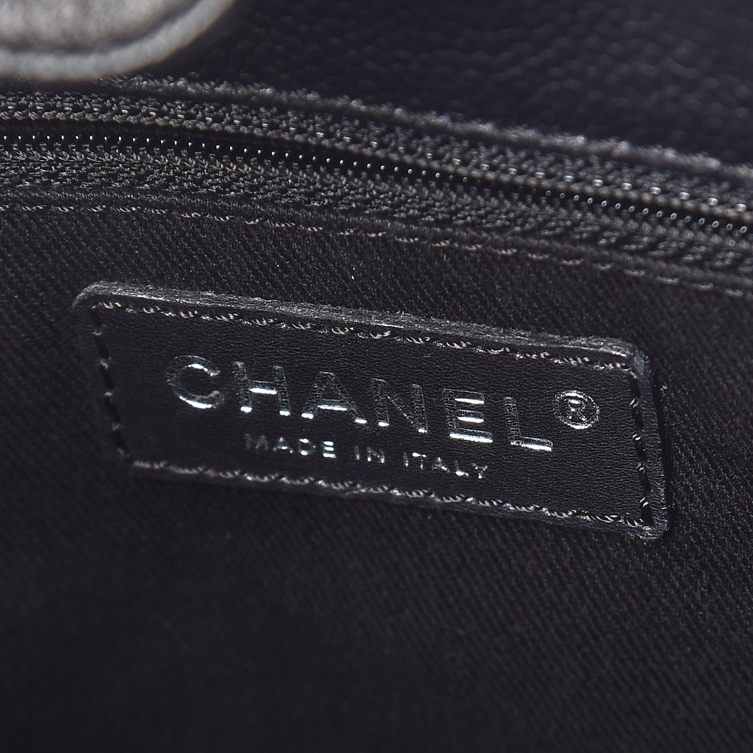 Chanel Caviar Quilted Petit Shopping Tote PST Black 8 of 11