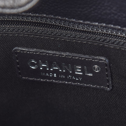 Chanel Caviar Quilted Petit Shopping Tote PST Black 8 of 11