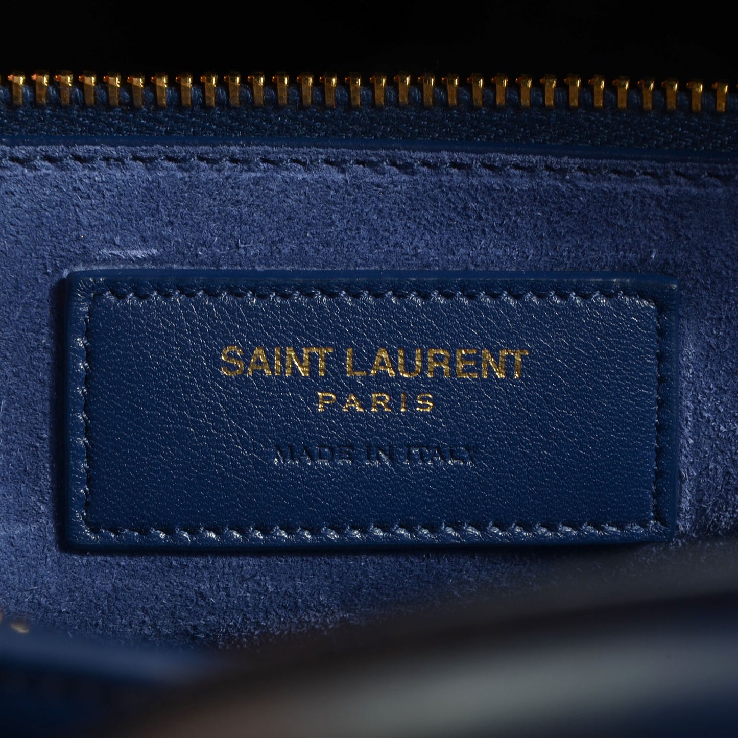 Leather Small Sac De Jour Blue