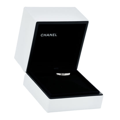 Chanel 18K White Gold Mini Coco Crush Ring 52 6 5 of 5