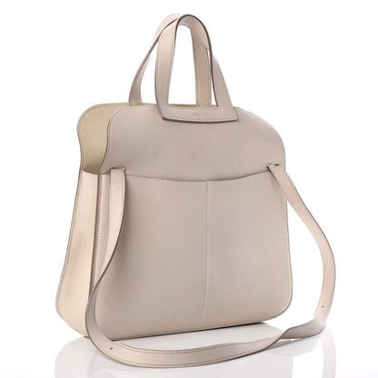 Hermes Taurillon Clemence Halzan 31 GM Craie 4 of 13