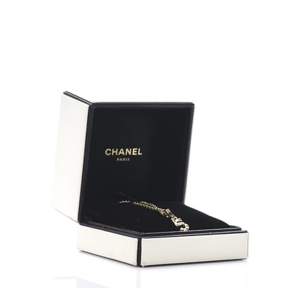 Chanel 18K Yellow Gold Quilted No.5 Charm Pendant Necklace 5 of 5