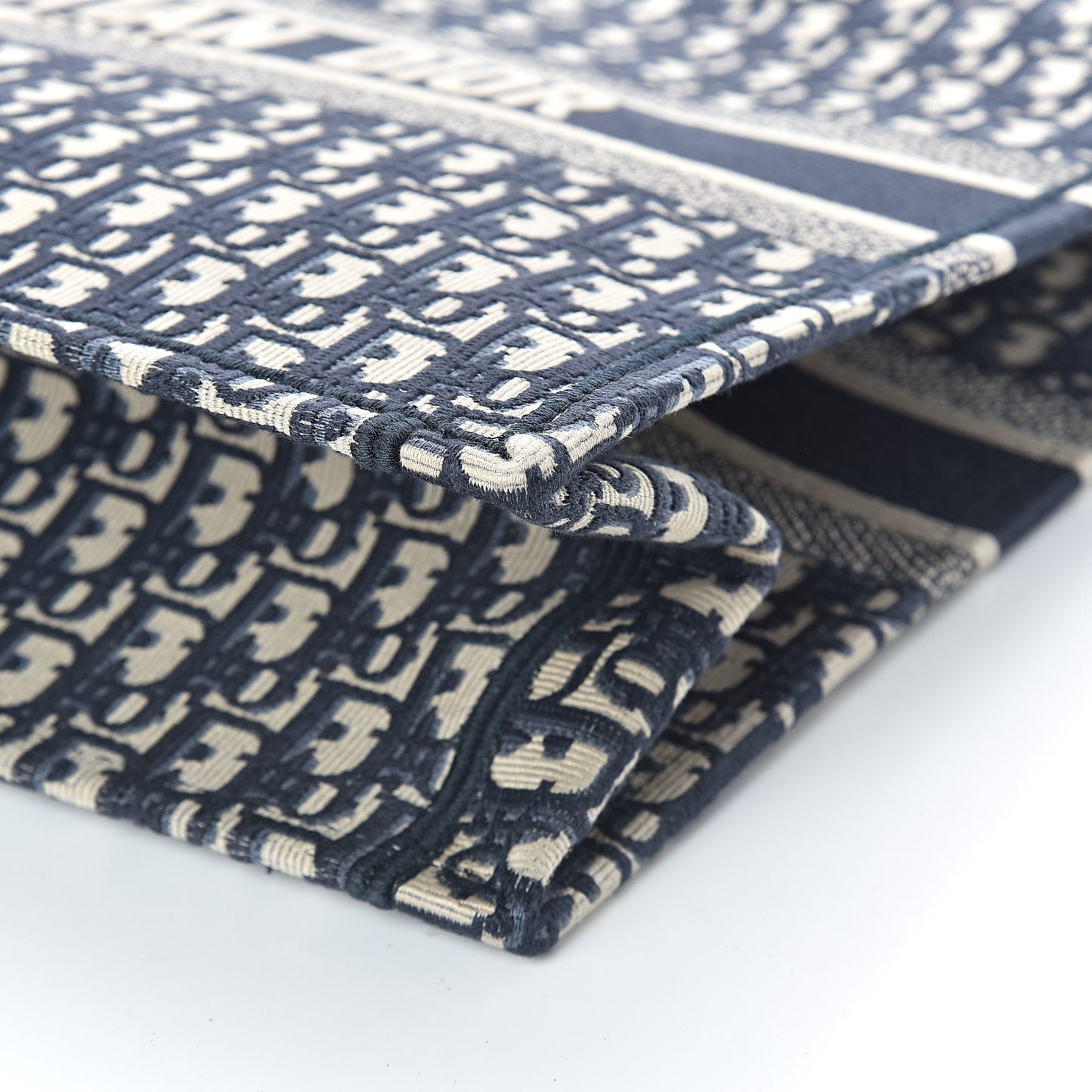 Oblique Book Tote Blue Multicolor