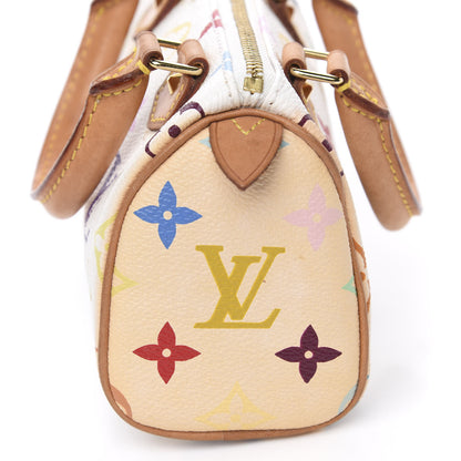 Louis Vuitton Monogram Multicolor Mini Sac HL Speedy White 9 of 9