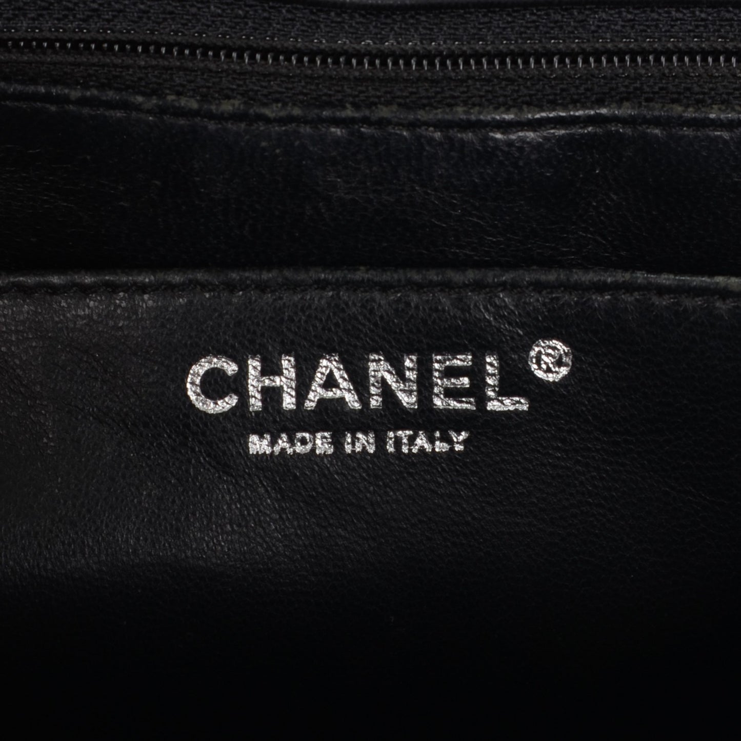 Patent Quilted Maxi Single Flap Black
