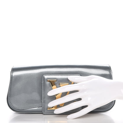 Louis Vuitton Patent Sobe Clutch Givre 2 of 7