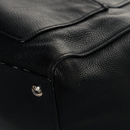 Prada Glace Calf Twin Pocket Tote Black 10 of 17
