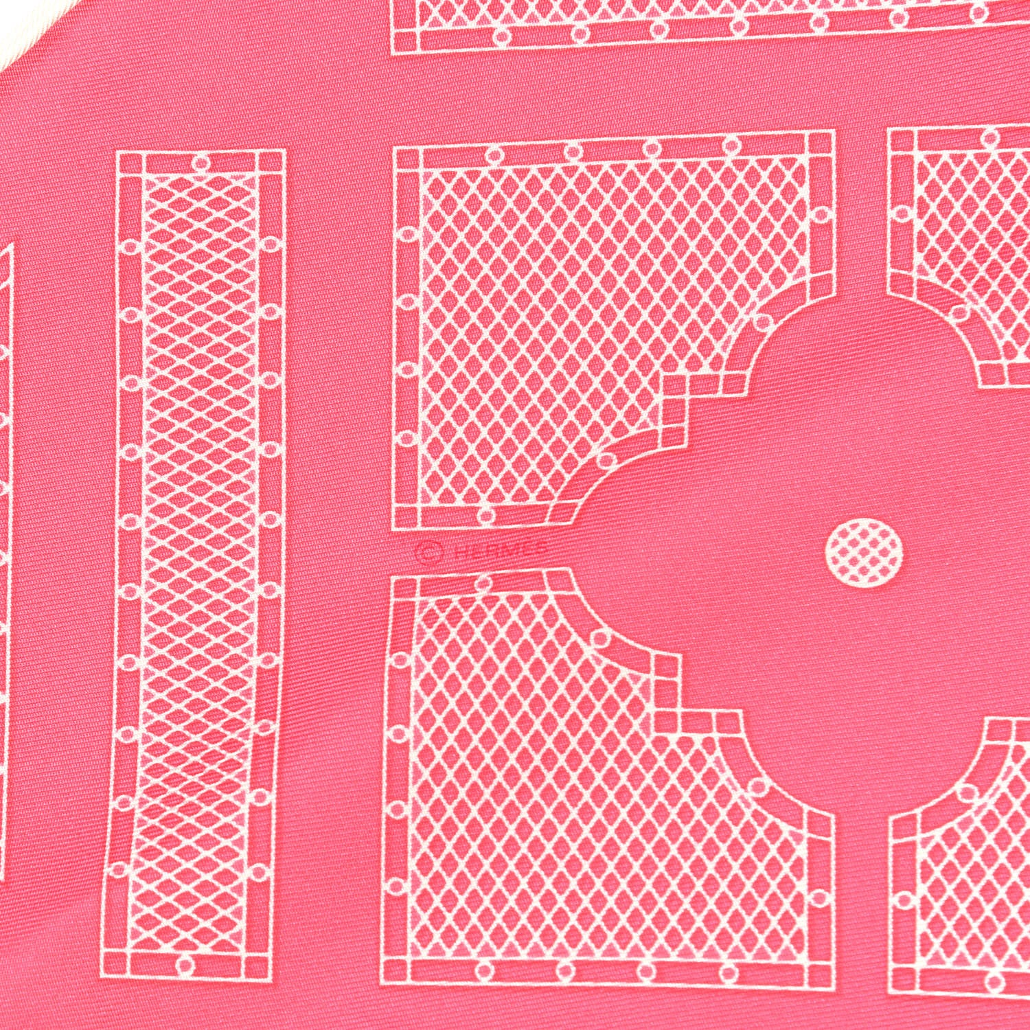 Hermes Silk Gavroche Sellier Pocket Square Scarf 3 of 3