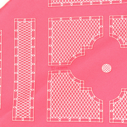 Hermes Silk Gavroche Sellier Pocket Square Scarf 3 of 3
