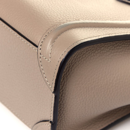 Celine Drummed Calfskin Nano Luggage Dune 10 of 11