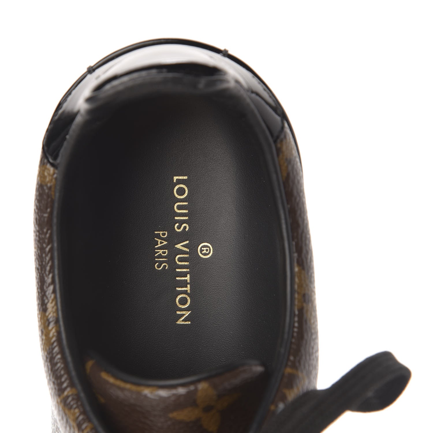 Louis Vuitton Patent Monogram Frontrow Sneakers 39 6 of 9