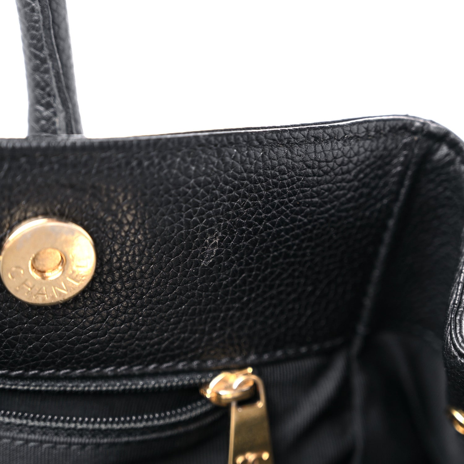 Chanel Calfskin Tall Cerf Tote Black 12 of 18