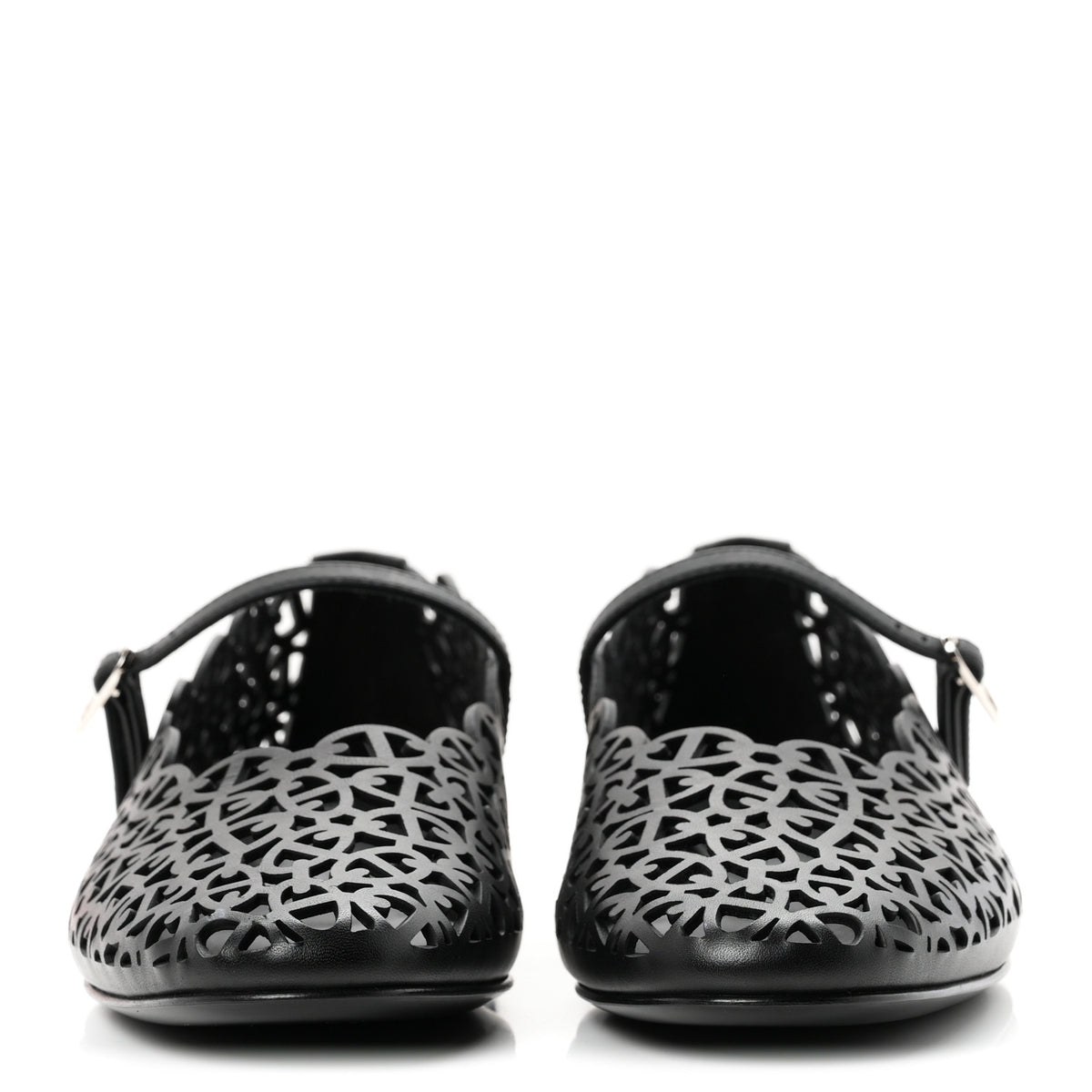 Calfskin Meli Ballet Flats 38.5 Black