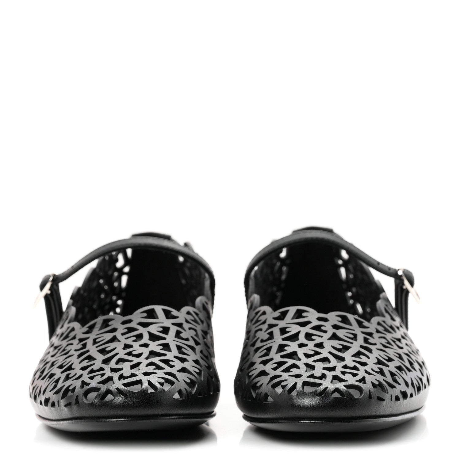 Hermes Calfskin Meli Ballet Flats 38.5 Black 3 of 10
