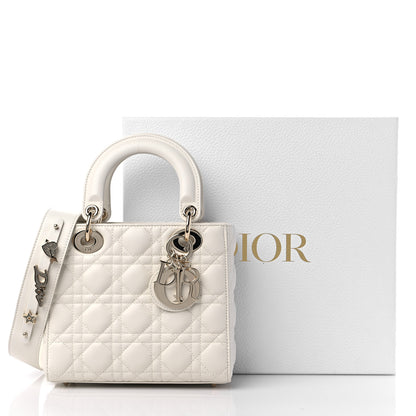 Christian Dior Lambskin Cannage Small My ABCDior Lady Dior White 9 of 9