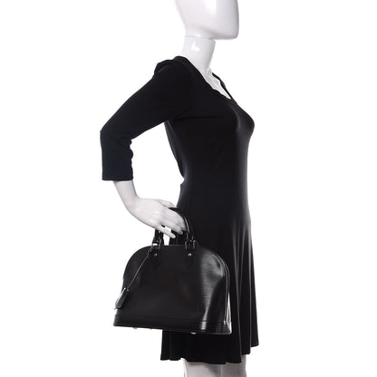Louis Vuitton Epi Alma MM Black 2 of 9
