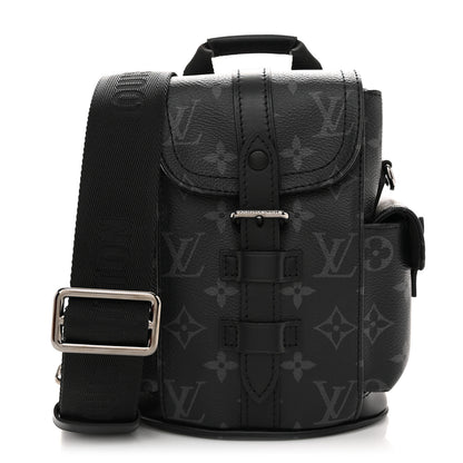 Louis Vuitton Monogram Eclipse Nano Christopher Backpack Black 1 of 9