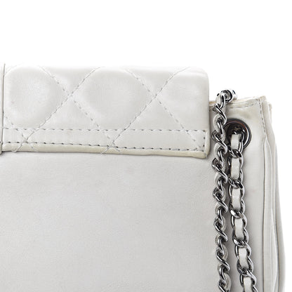 Chanel Lambskin Quilted Accordion Mademoiselle Flap White 13 of 17