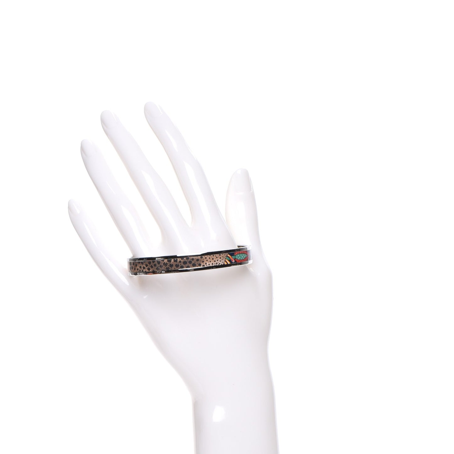 Enamel Printed Narrow La Marche de Savana Bracelet 85 Exotique