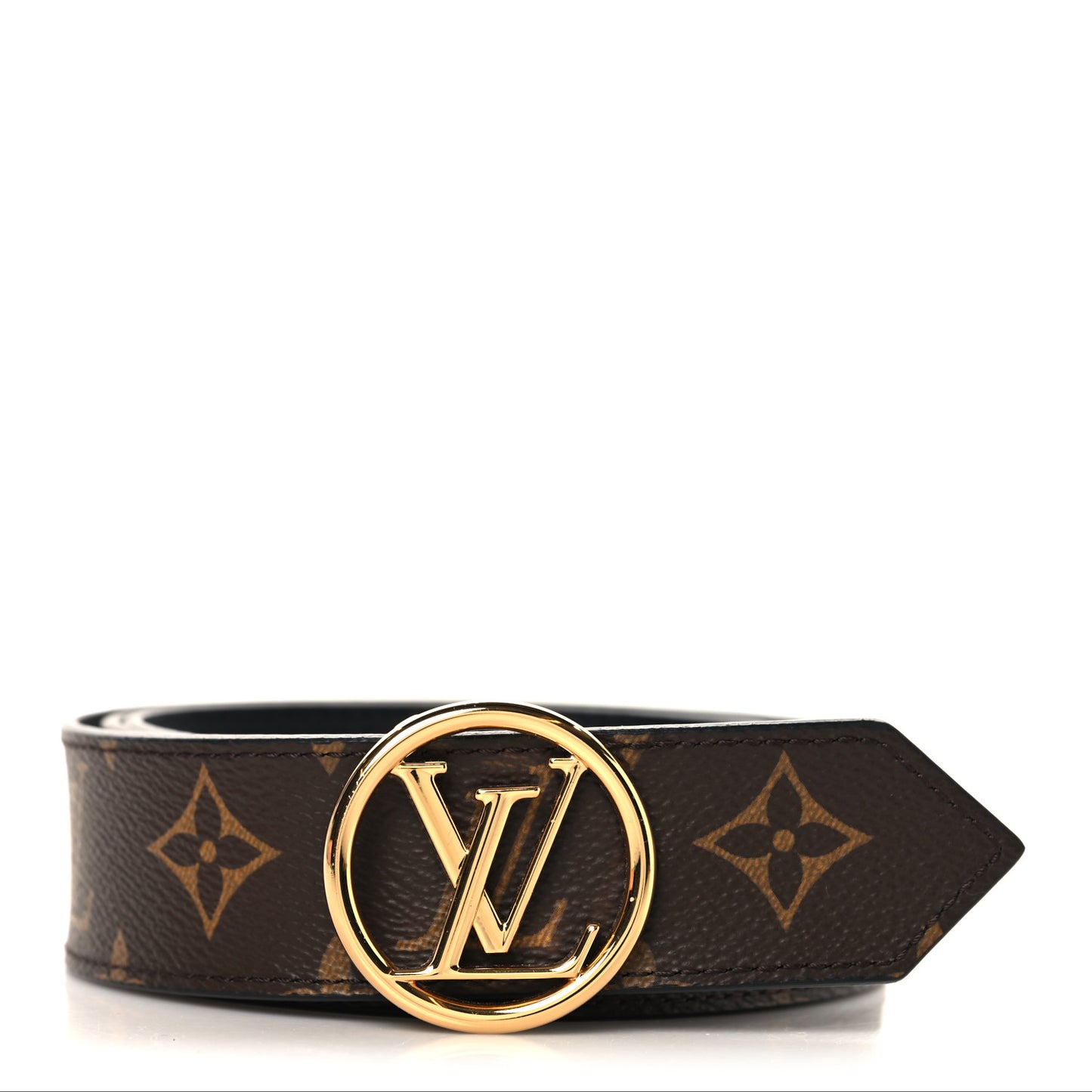 Monogram Epi 35mm LV Circle Reversible Belt 90 36 Black