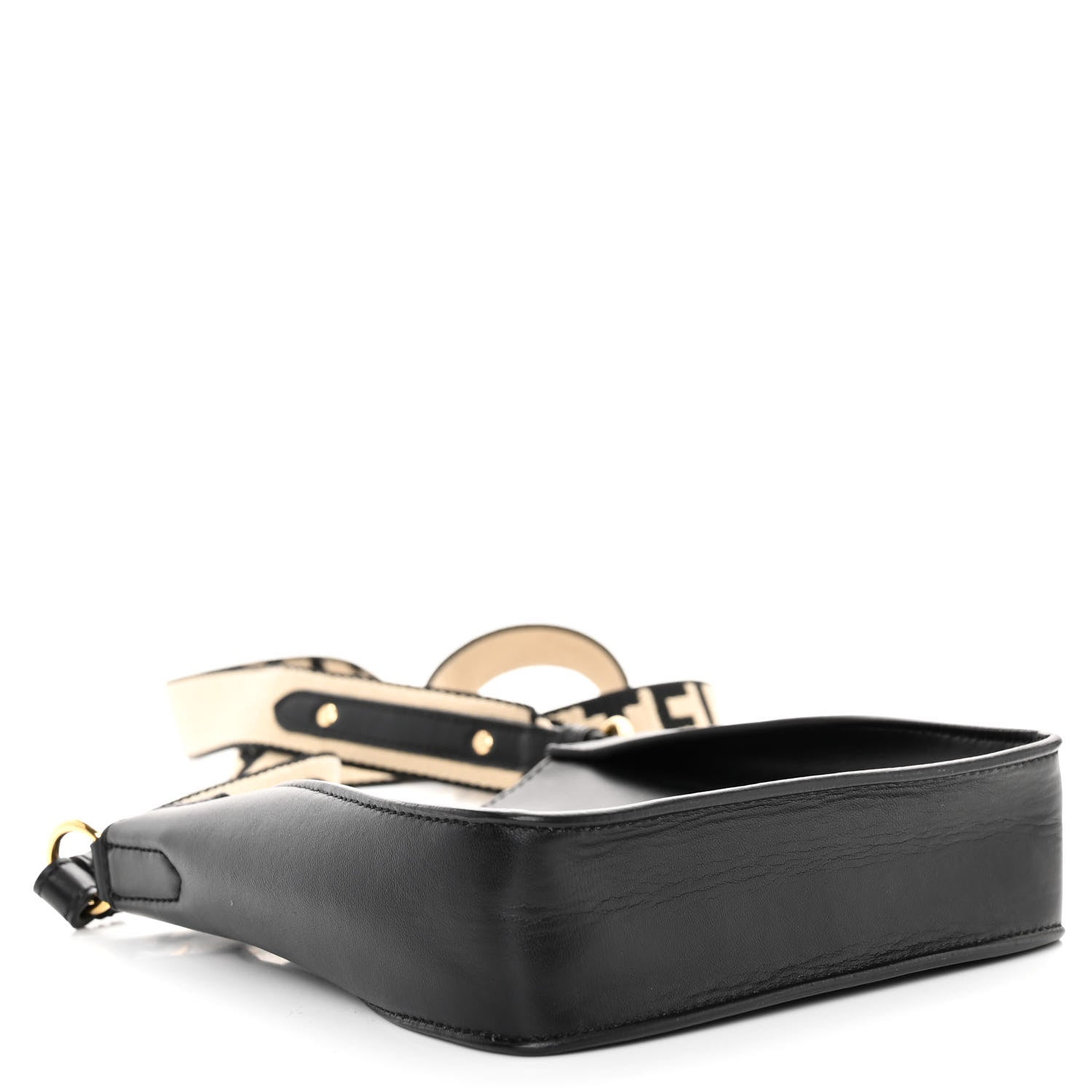 Stella McCartney Eco Alter Nappa Perforated Logo Tiny Crossbody Black 4 of 9