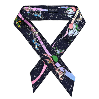 Hermes Silk Space Derby Twilly Marine Rose Multicolor 1 of 4