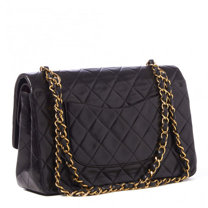 Chanel Lambskin Quilted Medium Double Flap Black 2 of 9