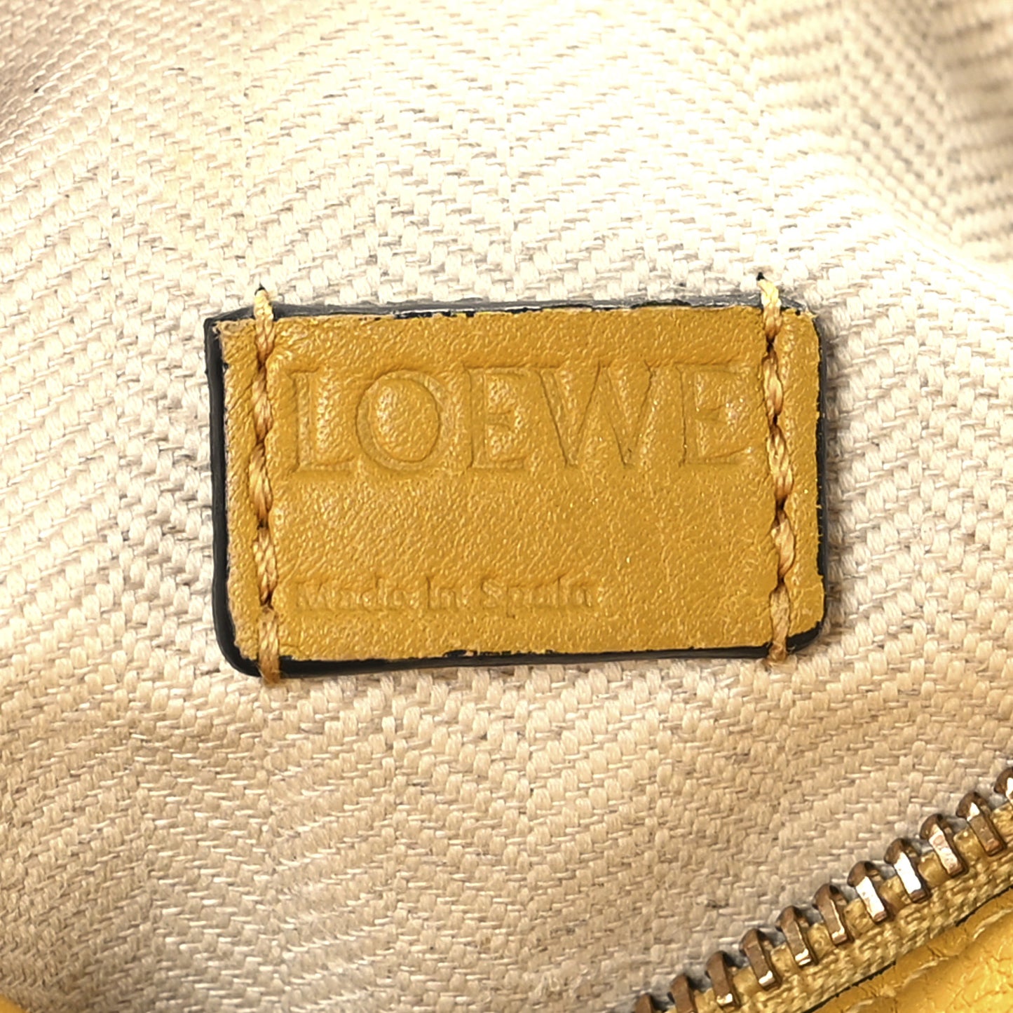 Calfskin Mini Puzzle Bag Mustard Tan