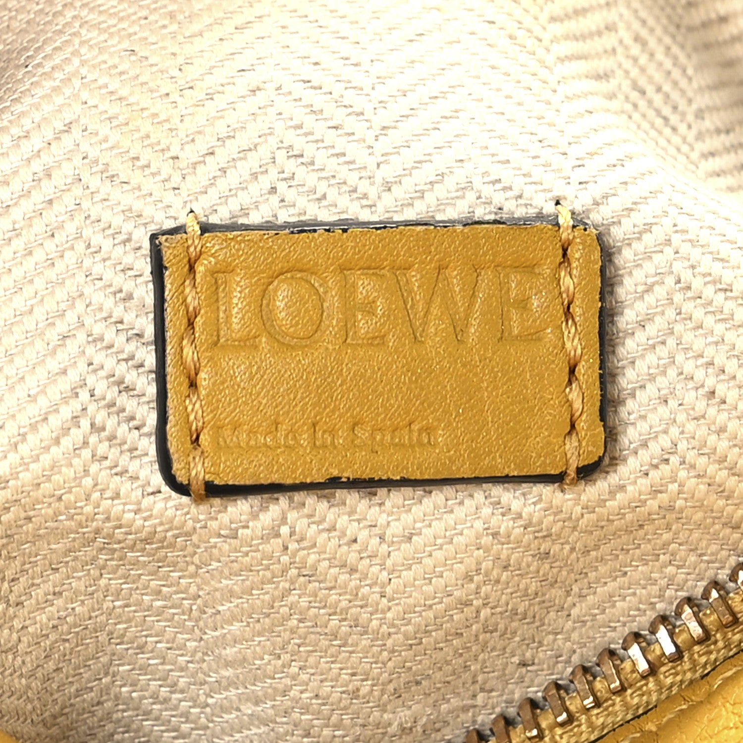 Loewe Calfskin Mini Puzzle Bag Mustard Tan 5 of 9