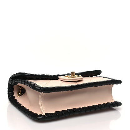 Chanel Braided Calfskin My Own Frame Flap Light Beige Black 4 of 10