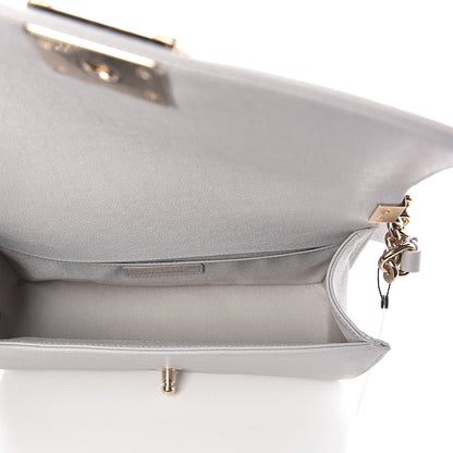 Chanel Caviar Quilted Medium Boy Flap Grey 5 of 10