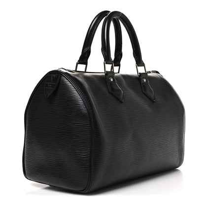 Louis Vuitton Epi Speedy 30 Black 3 of 10