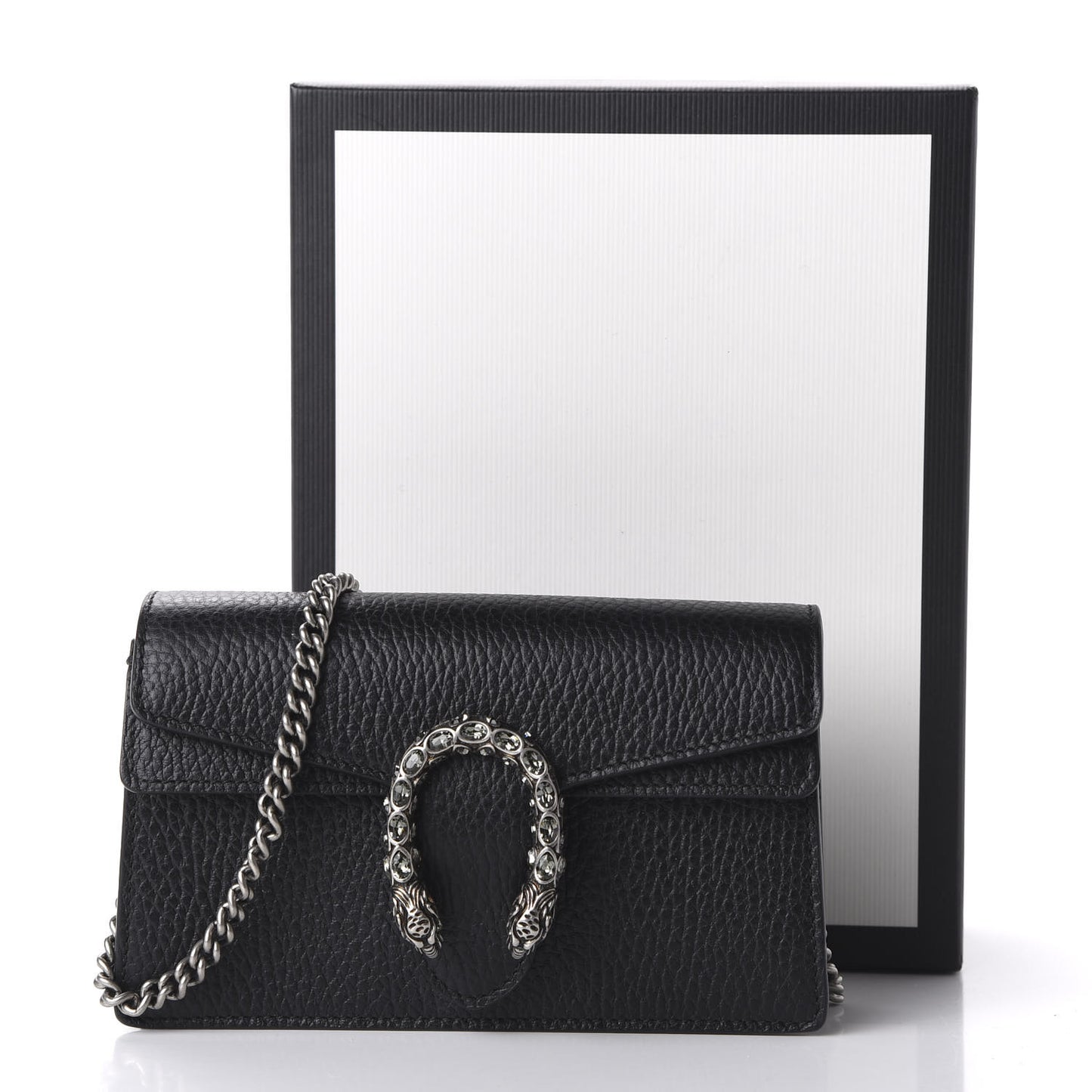 Calfskin Super Mini Dionysus Shoulder Bag Black