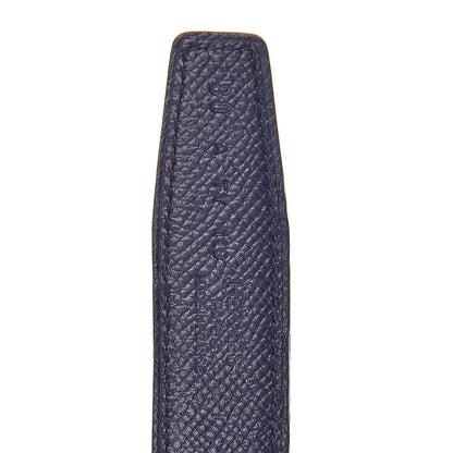 Hermes Swift Epsom 24mm Mini Constance H Belt 80 Black Bleu Iris 6 of 7