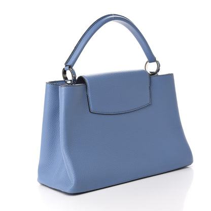 Louis Vuitton Taurillon Capucines MM Bleuet 3 of 21