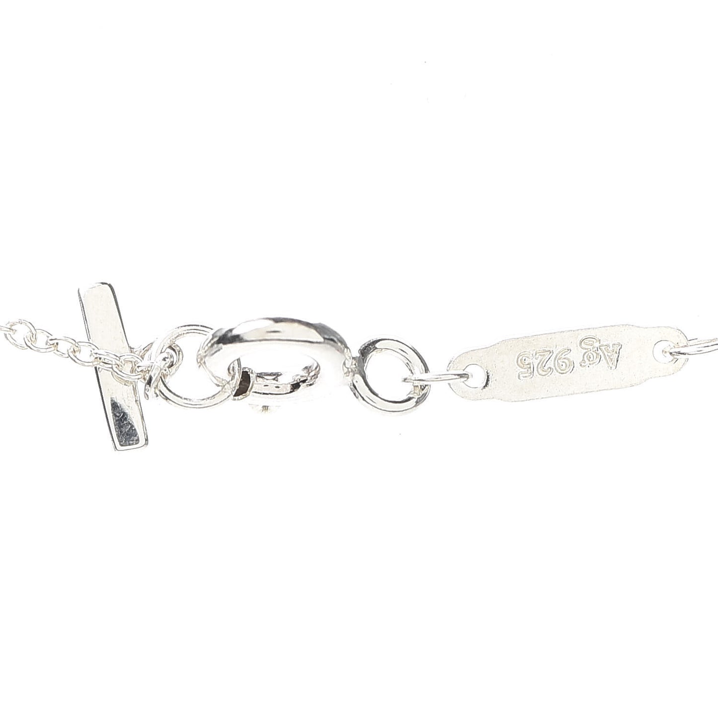 Sterling Silver Small T Smile Pendant Necklace