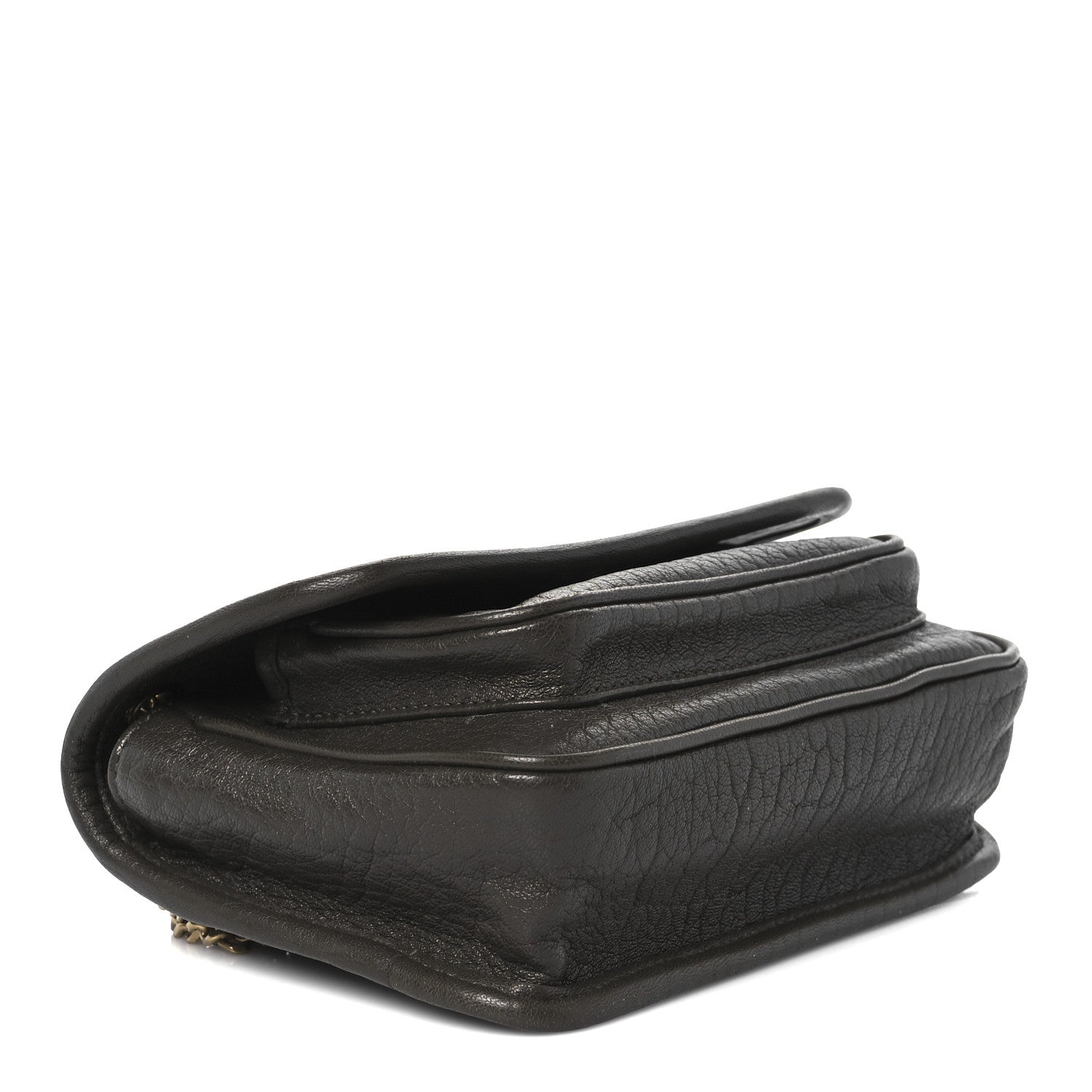 Saint Laurent Grained Lambskin Monogram Mini Niki Chain Satchel Light Musk 4 of 10