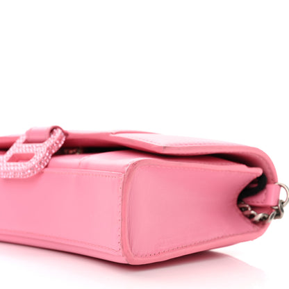 Balenciaga Shiny Box Calfskin Strass Tonal B Hourglass Chain Bag Sweet Pink 9 of 12
