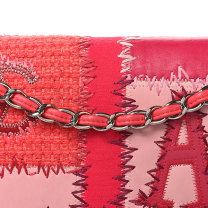 Chanel Tweed Patchwork Jumbo Single Flap Pink 8 of 12