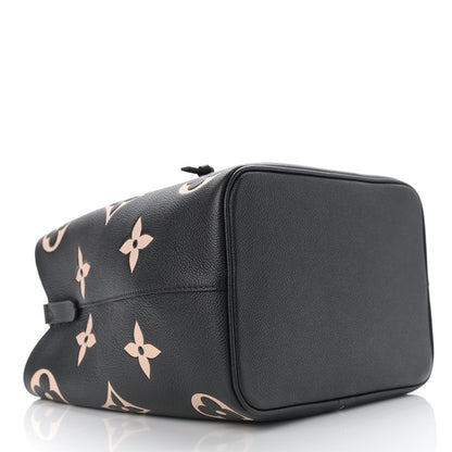 Louis Vuitton Empreinte Monogram Giant Neonoe MM Black Beige 5 of 10