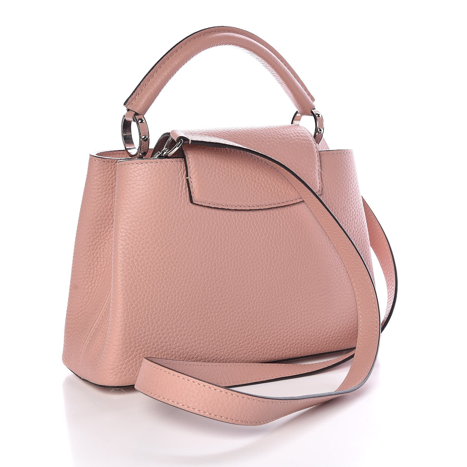 Louis Vuitton Taurillon Capucines PM Magnolia 3 of 8