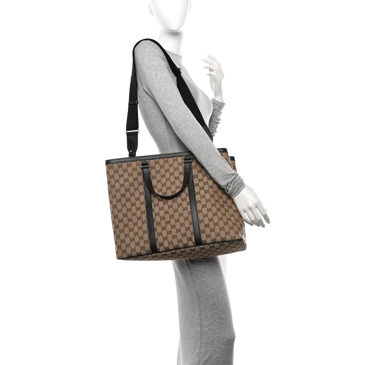 Gucci GG Monogram Large Joy Tote Bag Dark Brown 2 of 10